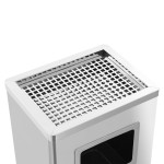 vidaXL Coș de gunoi cu scrumieră, pentru hotel, oțel inoxidabil, 45 L vidaXL Coș de gunoi cu scrumieră, pentru hotel, oțel inoxidabil, 45 L