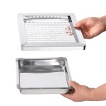 vidaXL Coș de gunoi cu scrumieră, pentru hotel, oțel inoxidabil, 45 L vidaXL Coș de gunoi cu scrumieră, pentru hotel, oțel inoxidabil, 45 L