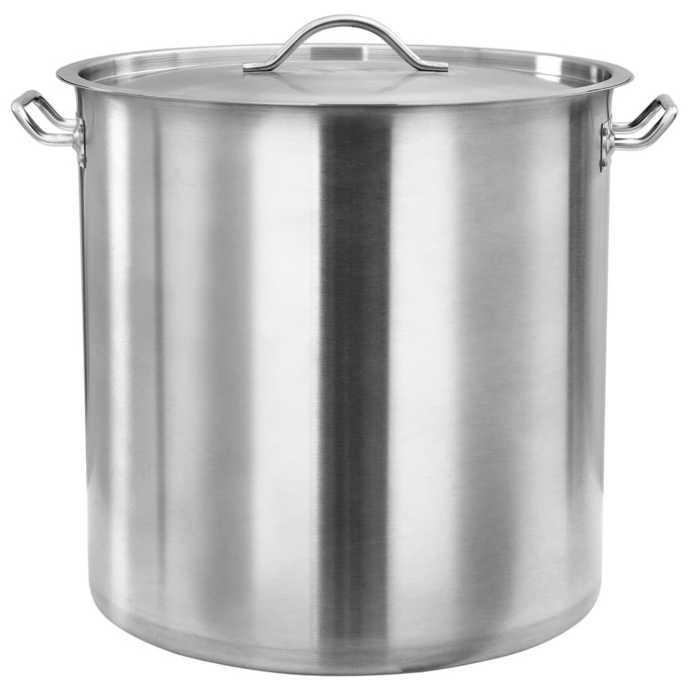vidaXL Oală de supă, 50 x 50 cm, inox, 98 L