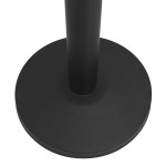 vidaXL Stâlp cu bandă, barieră pentru aeroport, negru, oțel vidaXL Stâlp cu bandă, barieră pentru aeroport, negru, oțel
