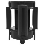 vidaXL Barieră bandă retractabilă, negru, 200 cm vidaXL Barieră bandă retractabilă, negru, 200 cm