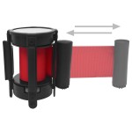 vidaXL Barieră bandă retractabilă, roșu, 200 cm vidaXL Barieră bandă retractabilă, roșu, 200 cm