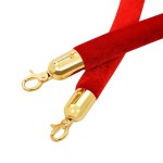 vidaXL Cordon de delimitare pentru stâlpi, roșu și auriu, catifea vidaXL Cordon de delimitare pentru stâlpi, roșu și auriu, catifea