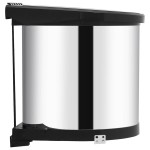 vidaXL Coș de gunoi încorporat de bucătărie, 8 L, oțel inoxidabil vidaXL Coș de gunoi încorporat de bucătărie, 8 L, oțel inoxidabil