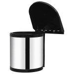 vidaXL Coș de gunoi încorporat de bucătărie, 12 L, oțel inoxidabil vidaXL Coș de gunoi încorporat de bucătărie, 12 L, oțel inoxidabil