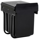 vidaXL Coș gunoi retractabil pentru dulap bucătărie, silențios, 20 L vidaXL Coș gunoi retractabil pentru dulap bucătărie, silențios, 20 L