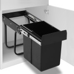 vidaXL Coș gunoi retractabil pentru dulap bucătărie, silențios, 20 L vidaXL Coș gunoi retractabil pentru dulap bucătărie, silențios, 20 L