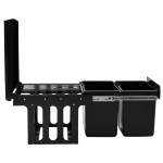 vidaXL Coș gunoi retractabil pentru dulap bucătărie, silențios, 36 L vidaXL Coș gunoi retractabil pentru dulap bucătărie, silențios, 36 L
