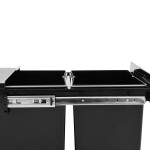vidaXL Coș gunoi retractabil pentru dulap bucătărie, silențios, 36 L vidaXL Coș gunoi retractabil pentru dulap bucătărie, silențios, 36 L