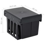 vidaXL Coș gunoi retractabil pentru dulap bucătărie, silențios, 36 L vidaXL Coș gunoi retractabil pentru dulap bucătărie, silențios, 36 L