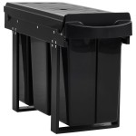 vidaXL Coș gunoi retractabil pentru dulap bucătărie, silențios, 36 L vidaXL Coș gunoi retractabil pentru dulap bucătărie, silențios, 36 L