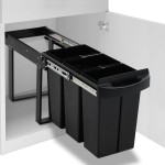 vidaXL Coș gunoi retractabil pentru dulap bucătărie, silențios, 36 L vidaXL Coș gunoi retractabil pentru dulap bucătărie, silențios, 36 L