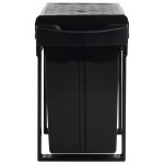 vidaXL Coș gunoi retractabil pentru dulap bucătărie, silențios, 36 L vidaXL Coș gunoi retractabil pentru dulap bucătărie, silențios, 36 L