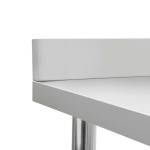 vidaXL Masă de lucru bucătărie bordură antistropire 80x60x93 cm oțel vidaXL Masă de lucru bucătărie bordură antistropire 80x60x93 cm oțel