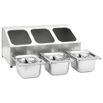 vidaXL Recipient Gastronorm cu 3 secțiuni GN 1/6 oțel inoxidabil vidaXL Recipient Gastronorm cu 3 secțiuni GN 1/6 oțel inoxidabil