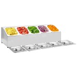 vidaXL Recipient Gastronorm cu 5 secțiuni GN 1/6 oțel inoxidabil vidaXL Recipient Gastronorm cu 5 secțiuni GN 1/6 oțel inoxidabil