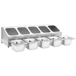 vidaXL Recipient Gastronorm cu 5 secțiuni GN 1/6 oțel inoxidabil vidaXL Recipient Gastronorm cu 5 secțiuni GN 1/6 oțel inoxidabil