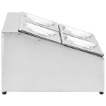 vidaXL Recipient Gastronorm cu 4 secțiuni GN 1/6 oțel inoxidabil vidaXL Recipient Gastronorm cu 4 secțiuni GN 1/6 oțel inoxidabil