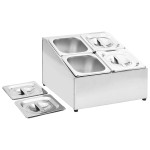 vidaXL Recipient Gastronorm cu 4 secțiuni GN 1/6 oțel inoxidabil vidaXL Recipient Gastronorm cu 4 secțiuni GN 1/6 oțel inoxidabil