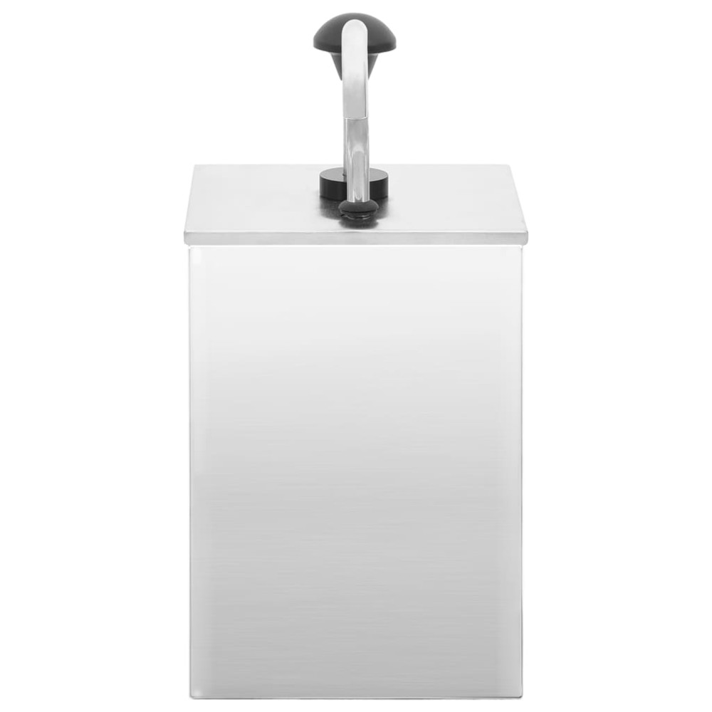 vidaXL Dozator de sos, 3,5 L, oțel inoxidabil