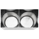 vidaXL Dozator de sos, 2 x 3,5 L, oțel inoxidabil vidaXL Dozator de sos, 2 x 3,5 L, oțel inoxidabil
