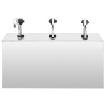 vidaXL Dozator de sos, 3 x 3,5 L, oțel inoxidabil