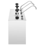vidaXL Dozator de sos, 3 x 3,5 L, oțel inoxidabil