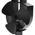 vidaXL Ventilator de sobă cu alimentare termică, 3 palete, negru vidaXL Ventilator de sobă cu alimentare termică, 3 palete, negru