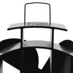 vidaXL Ventilator de sobă cu alimentare termică, 4 palete, negru vidaXL Ventilator de sobă cu alimentare termică, 4 palete, negru