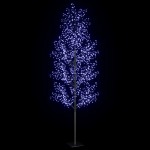 vidaXL Pom Crăciun, 1200 LED-uri lumină albastră flori de cireș 400 cm vidaXL Pom Crăciun, 1200 LED-uri lumină albastră flori de cireș 400 cm