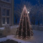 vidaXL Instalație lumini brad de Crăciun cu 250 LED-uri, 250 cm vidaXL Instalație lumini brad de Crăciun cu 250 LED-uri, 250 cm