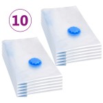 vidaXL Saci vidați îmbrăcăminte depozitare voiaj, 10 buc., 60x40 cm vidaXL Saci vidați îmbrăcăminte depozitare voiaj, 10 buc., 60x40 cm