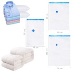 vidaXL Saci vidați îmbrăcăminte depozitare voiaj, 20 buc., 120x70 cm vidaXL Saci vidați îmbrăcăminte depozitare voiaj, 20 buc., 120x70 cm