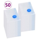 vidaXL Saci vidați îmbrăcăminte depozitare voiaj 50 buc. 120x70 cm vidaXL Saci vidați îmbrăcăminte depozitare voiaj 50 buc. 120x70 cm