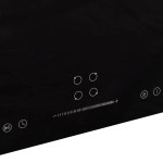 vidaXL Plită inducție 4 arzătoare control tactil, sticlă 77 cm 7000 W