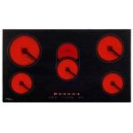 vidaXL Plită ceramică cu 5 arzătoare, control tactil, 77 cm, 8500 W