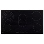 vidaXL Plită ceramică cu 5 arzătoare, control tactil, 77 cm, 8500 W