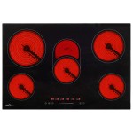 vidaXL Plită ceramică cu 5 arzătoare, control tactil, 90 cm, 8500 W