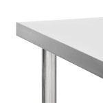 vidaXL Masă de lucru bucătărie cu roți, 100x30x85 cm, oțel inoxidabil vidaXL Masă de lucru bucătărie cu roți, 100x30x85 cm, oțel inoxidabil