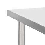 vidaXL Masă de lucru bucătărie cu roți, 100x45x85 cm, oțel inoxidabil vidaXL Masă de lucru bucătărie cu roți, 100x45x85 cm, oțel inoxidabil