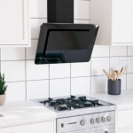 vidaXL Hotă de perete negru 60 cm oțel inoxidabil și sticlă securizată vidaXL Hotă de perete negru 60 cm oțel inoxidabil și sticlă securizată