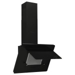 vidaXL Hotă de perete negru 60 cm oțel inoxidabil și sticlă securizată vidaXL Hotă de perete negru 60 cm oțel inoxidabil și sticlă securizată