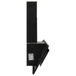 vidaXL Hotă de perete negru 90 cm oțel inoxidabil și sticlă securizată vidaXL Hotă de perete negru 90 cm oțel inoxidabil și sticlă securizată