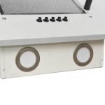 vidaXL Hotă de perete alb 90 cm oțel inoxidabil și sticlă securizată vidaXL Hotă de perete alb 90 cm oțel inoxidabil și sticlă securizată