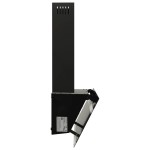 vidaXL Hotă de perete, negru, 60 cm, oțel și sticlă securizată vidaXL Hotă de perete, negru, 60 cm, oțel și sticlă securizată