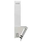 vidaXL Hotă de perete, alb, 60 cm, oțel și sticlă securizată vidaXL Hotă de perete, alb, 60 cm, oțel și sticlă securizată