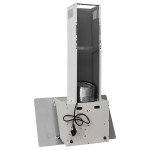 vidaXL Hotă de perete, alb, 60 cm, oțel și sticlă securizată vidaXL Hotă de perete, alb, 60 cm, oțel și sticlă securizată
