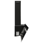 vidaXL Hotă de perete, negru, 90 cm, oțel și sticlă securizată vidaXL Hotă de perete, negru, 90 cm, oțel și sticlă securizată