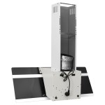 vidaXL Hotă de perete, alb, 90 cm, oțel și sticlă securizată vidaXL Hotă de perete, alb, 90 cm, oțel și sticlă securizată