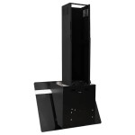 vidaXL Hotă de perete negru 60 cm oțel și sticlă securizată